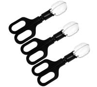 Abaodam 3pcs Hamster Toilet Scoop Small Plastic Pooper Scooper for Small Pets Guinea Pig Waste Cleaning Tool Black