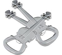 Abaodam 3pcs Heavy Duty Metal Bottle Openers Guitar Shape Keychain Set with Corrosion Resistance and Easy to Use Features, for Hiking and Kitchen Use