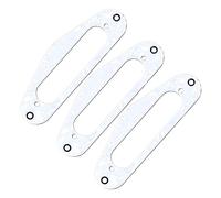 Abaodam 3pcs Humbucker Pickup Rings Replacement for Electric Guitar Metal Guitar Pickup Ring Part Tl White Mounting Musical Instrument Accessories