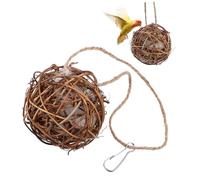 Abaodam 3Pcs Hummingbird Nesting Balls Durable Outside Roosting Pocket for Wild Birds Bird Nest for Garden Easy to Install for Bird Lovers