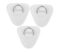 Abaodam 3Pcs Kayak D Ring Patch Durable PVC Rope Buckles with Stainless Steel D Rings Essential Boat Accessories for Canoe and Kayak Maintenance