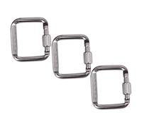 Abaodam 3PCS Lightweight Square Climbing Carabiner Buckles Multifunctional Outdoor Clips for Camping Hiking Fishing and DIY Projects Durable Snap Hook for Keychains and Pet Leashes