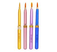 Abaodam 3pcs Lip Liner Beauty Brush Set Multi-function Even Application Synthetic Fiber Makeup Tool for Ladies Daily Use Random Color