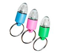 Abaodam 3pcs Luminous Pet Light Pendants Night Safety Lost Neck Rings for Dogs Convenient Pet Accessories Unique Design for Outdoor Use Blue Green Pink