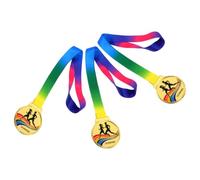 Abaodam 3pcs Marathon Running Race Medal with Neck Lanyard Award | Engraved Athletic Style with Elegant Finish, Includes Ribbons and Neck Ribbon, for Award Ceremonies and School Sports Day