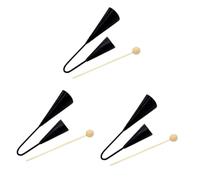 Abaodam 3pcs Metal Cowbells Calling Bell Boys and Girls Musical Instruments for Outdoor Jingle Bells for School