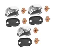 Abaodam 3pcs Metal Drum Lugs Triangle Snare Drum Ear Hooks Lug Claw Hook Connectors Replacement Parts for Percussion Accessories Random Color
