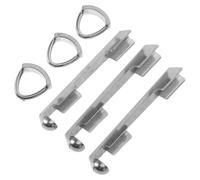 Abaodam 3pcs Metal Pool Cue Tip Clamp Set for Billiard Cue Tip Maintenance and Repair