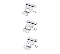 Abaodam 3pcs Metal Tailpiece Bridge R Shape Guitar Tailpiece Bridge Replacement Accessory for Jazz Guitar String Saddles String