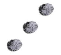 Abaodam 3pcs Microphone Furry Cover Windscreen Muff Cover Microphone Protective for Double Sound Shield