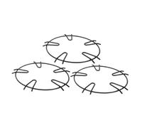Abaodam 3pcs Milk Pot Holder Non-slip Cast Support for Gas Hob Kitchen Steaming Tray and Canning Rack for Boiling Egg Holder and Pan Lid Organizer