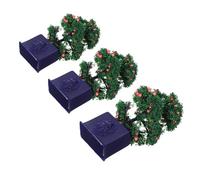 Abaodam 3pcs Miniature Potted Fruit Trees for Dollhouse Decor Realistic Artificial Plants for DIY Crafts and Photography Props Sturdy Mini Indoor Greenery Models Symbolizing Growth and