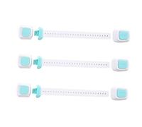 Abaodam 3pcs Multipurpose Double Button Childproof Locks for Cabinets Refrigerators and More Easy Installation No Harmful Smells Protects Tiny Fingers from Injury