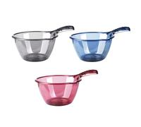Abaodam 3pcs Multipurpose Water Ladle with Long Handle Made of Sturdy Pet Material, Featuring Smooth Surface and Easy to Clean Design, for Watering Flowers and Household Use