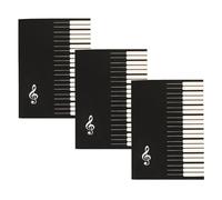 Abaodam 3pcs Music Notation Book Staff Notebook Guitar Music Score Practice Book for Beginners Manuscript Staff Notebook