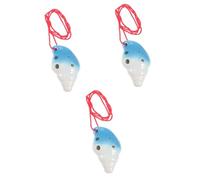 Abaodam 3pcs Musical Beginner Ocarina Conch Shape Wind Instrument for Boys and Girls and Students for Practice and Outdoor Fun Joy of Music Beautiful Tones Random Colors