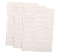 Abaodam 3pcs Musical Staff Manuscript Paper Notebook Blank Music for Piano Guitar Composition Practice