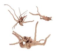 Abaodam 3pcs Natural Driftwood Aquarium Decor Irregular Fish Tank Wood Branches for Freshwater Landscaping Enhances Fish Habitat with Authentic Texture and Easy Maintenance