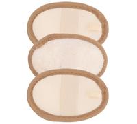 Abaodam 3Pcs Natural Exfoliating Loofah Sponge Pads for Body and Face Cleansing Gentle Texture with Hanging Lanyard Biodegradable Shower Scrubbers for Deep Skin Exfoliation and Daily Bath
