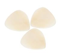 Abaodam 3pcs Natural Ox Bone Guitar Picks with Unique Patterns Lightweight Plectrums for Electric Bass and String Instruments Easy to Carry and Play
