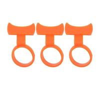 Abaodam 3pcs Non-slip Guitar Pick Finger Holder Set, Medium Size Soft Finger Protector for Acoustic Guitar, Banjo, Ukulele - Pick Grip Accessory for Beginner and Fingerstyle Players