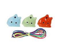 Abaodam 3pcs Ocarina for Boys and Girls Cute Cat-shaped Beginner Ocarina Portable Flute for Students Random Colors for Family Gatherings and Festivals