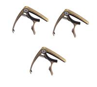 Abaodam 3pcs Padded Guitar Capo Clip Tuner Easy Spring Clamp for Acoustic Electric Ukulele Banjo Mandolin