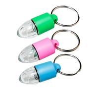 Abaodam 3pcs Pet Night Safety Pendants Hanging Adornments for Dogs Outdoor Visibility Abs Acrylic Light Decors for Neck Collars Blue Green Pink