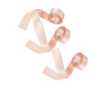 Abaodam 3pcs Pink Satin Ballet Shoe Ribbon Roll for Pointe Shoes with Rapid Binding Mechanism and Adjustable Fit, for Professional Ballet Stage Performance and Regular Practice