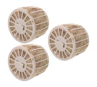 Abaodam 3pcs Plastic Bird Nesting Bowl with Natural Jute Fibers, Soft Texture and Easy to Clean, for Small Animals and Canaries in Garden Bedding
