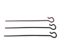 Abaodam 3Pcs Plastic Shepherd Staff Walking Stick Costume Props, Party Cosplay Cane Accessories for Christmas Dress-Up, Includes 2 Black and 1 Brown Shepherd Canes