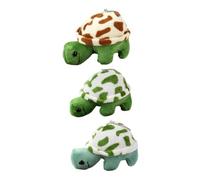 Abaodam 3pcs Plush Turtle Keychain Cute Stuffed Animal Pendant Bag Hanging Ornament Gift for Friends Soft Cartoon Turtle Design with Chain for Backpack Purse Wallet Decoration