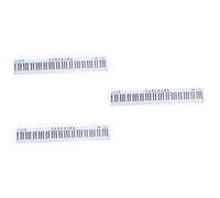Abaodam 3pcs Portable Key Piano Practice Chart for Beginners Detailed Music Theory Reference Guide Key Identification for Student Learning and Teacher Instruction