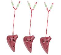 Abaodam 3pcs Portable Ocarina Mini Music Instrument for Boys and Girls and Beginners to Play for Music and Performance Props