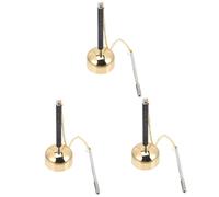 Abaodam 3pcs Portable Percussion Instrument Buddha Yin Qing Traditional Buddhism Yin Qing for Temple Buddhist Supply Meditation Sound Chime Handbell Instrument Praying