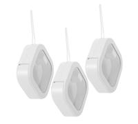 Abaodam 3pcs Portable Travel Cosmetic Storage Box Plastic Makeup Organizer Lid for Hair Ties Bobby Pins Balls for Desk Bathroom and Go Use