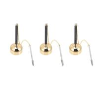 Abaodam 3pcs Portable Yin Qing Buddha Musical Instrument Traditional Buddhism Temple Buddhist Supply Meditation Sound Chime Handbell Instrument for Praying