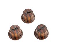 Abaodam 3pcs Professional Guitar Volume Knobs Replacement Potentiometer Knob Hats for Bass