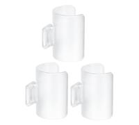 Abaodam 3Pcs PVC Clip-On Wind Director Flute Nozzle Set for Chinese Bamboo Flute Defg Key Wind Training Device Beginner Practice Aid