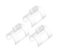 Abaodam 3pcs Pvc Wind Director for Flute Beginner Essential Blowing Nozzle Clip-on Assist Device for Traditional Bamboo Flutes Air Blowing Tuning Training Accessory