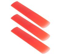 Abaodam 3pcs Red Alto Saxophone Reeds Synthetic Resin for Eb Saxophone Instrument Precision Tuning Easy Blowing Low Effort Practice Reeds for Beginner Jazz Classical Performance