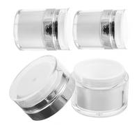 Abaodam 3pcs Refillable Double-layer Dispenser Sample Bottle 15g Wear Resistance Plastic Portable Cosmetic Storage for Business Trip