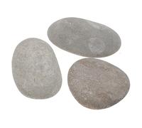 Abaodam 3pcs Reptile Basking Platform Natural Stone Tortoise Resting Stones for Aquarium Decor Flat Surface for Sunbathing Safe for Freshwater Saltwater Random Color Selection Random Color