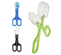 Abaodam 3pcs Reptile Feeding Tongs Plastic Poop Scoop Multi-purpose Clip for Fish and Lizard Cage and Aquarium Cleaning