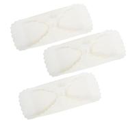 Abaodam 3Pcs Reusable Cotton Menstrual Pads with Wings and Hidden Snap Thin Absorbent Sanitary Napkins for Women and Washable Breathable Panty Liners for Period Use