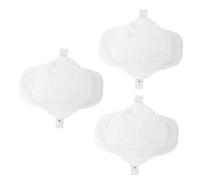 Abaodam 3pcs Reusable Menstrual Pads Cotton Panty Liners for Women Soft Absorbent Washable Sanitary Towels Undyed Organic Cloth Pads