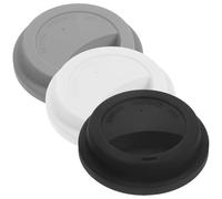 Abaodam 3pcs round Silicone Mug Lids with Leak-proof Design and Good Sealing Performance, Flexible Cup Covers for Ceramic Cups, to Protect Drinks in The Mug