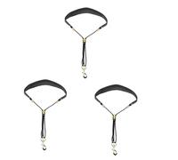 Abaodam 3pcs Saxophone Neck Strap Adjustable Padded Sax Shoulder Belt Metal Design Comfortable for Alto Soprano Bass Clarinet More