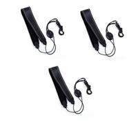 Abaodam 3pcs Saxophone Strap Adjustable Leather Neck Strap for Tenor Alto and Soprano Saxophones Breathable Design Comfortable Fit for Adults and Black Color