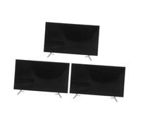 Abaodam 3pcs Scale Tiny Television Models for Dollhouse Living Decor Accessories Detailed Craftsmanship Mini Tvs for Playhouse Scene